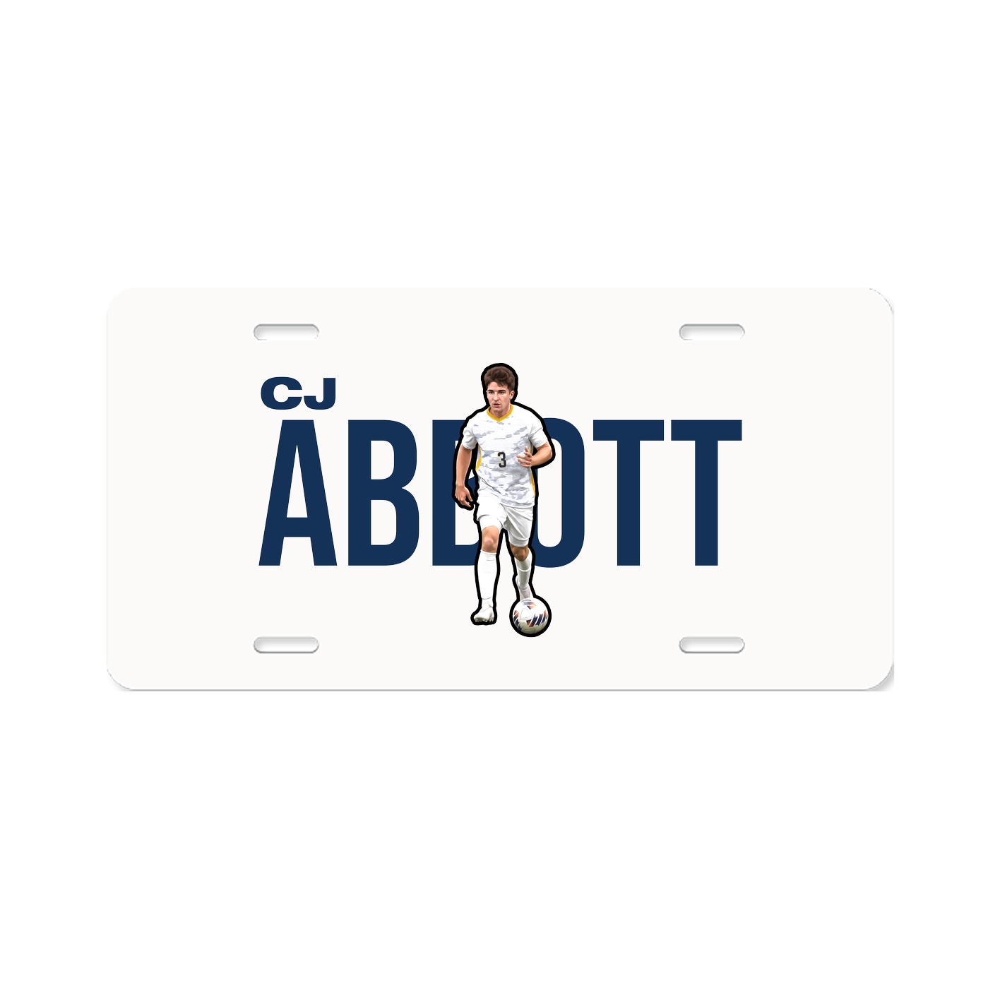 License Plate — Player Name in Classic