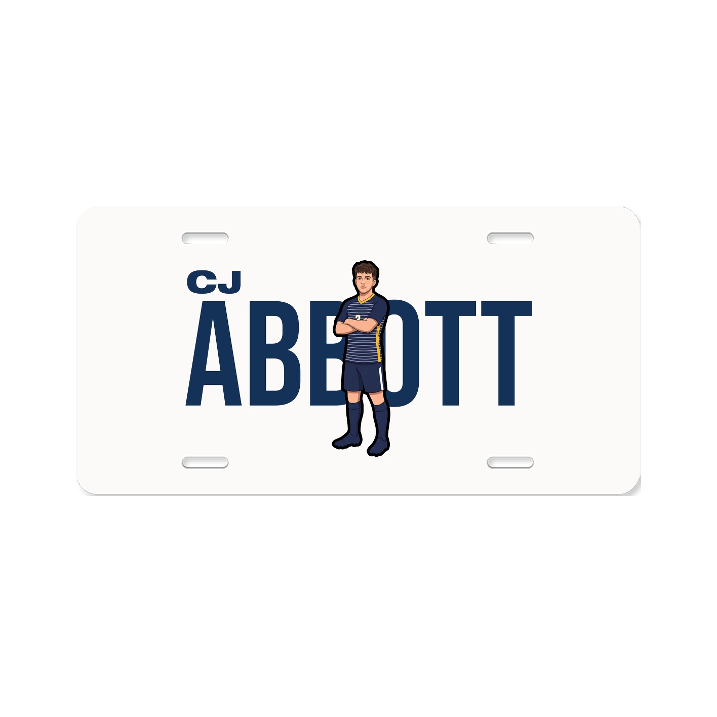License Plate — Player Name in Classic