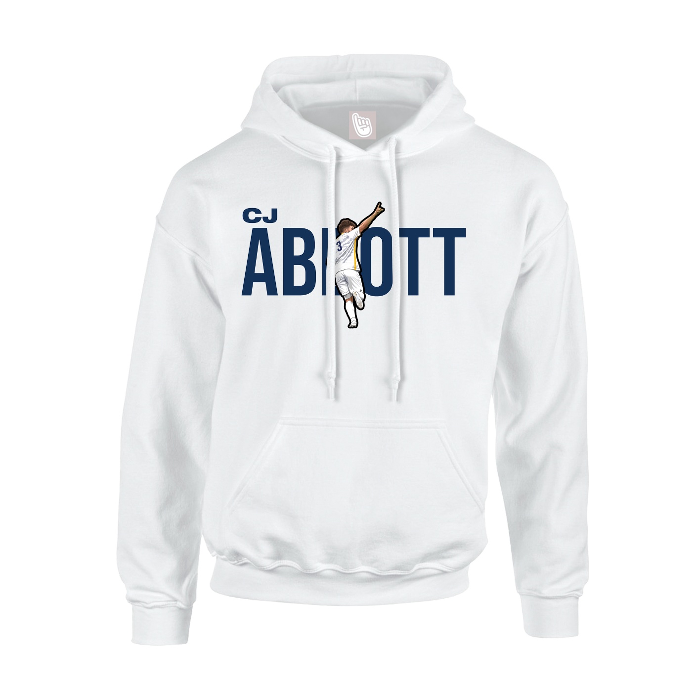 Youth Hoodie — Player Name in White