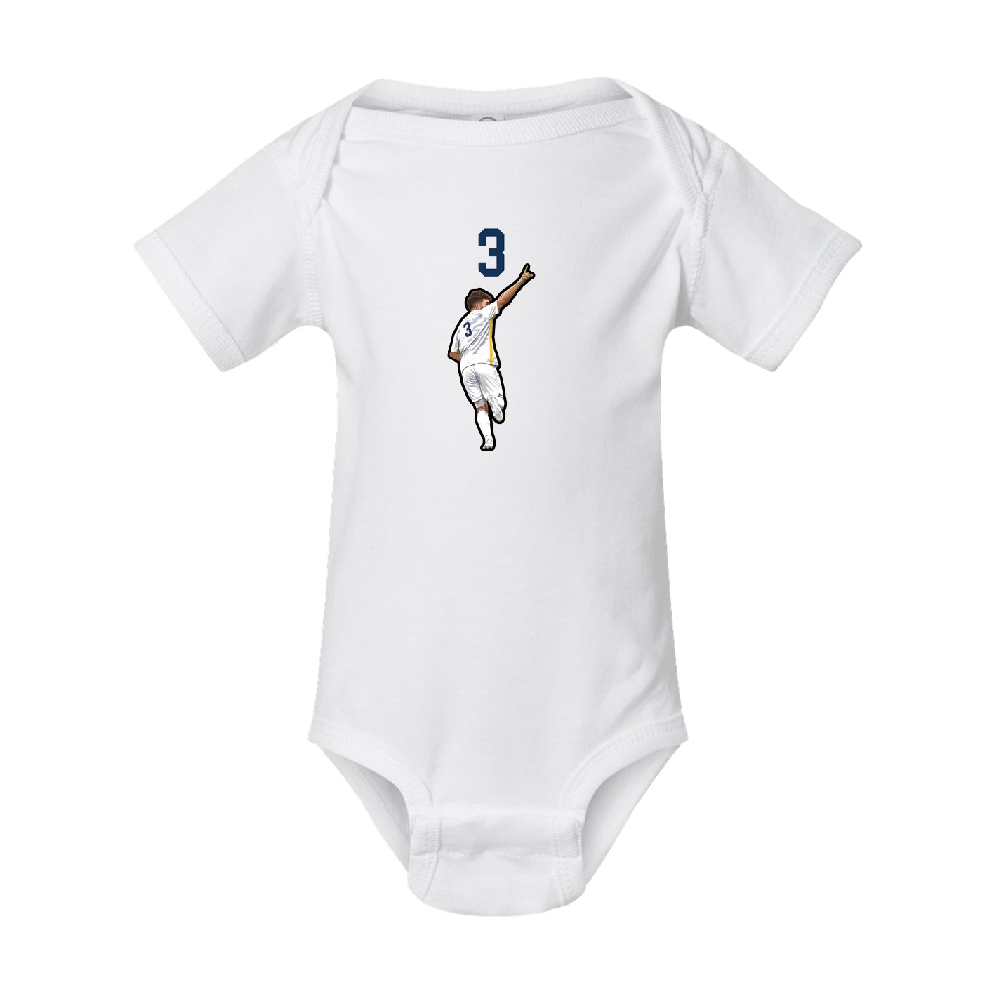Baby Onesie — Number Top in White