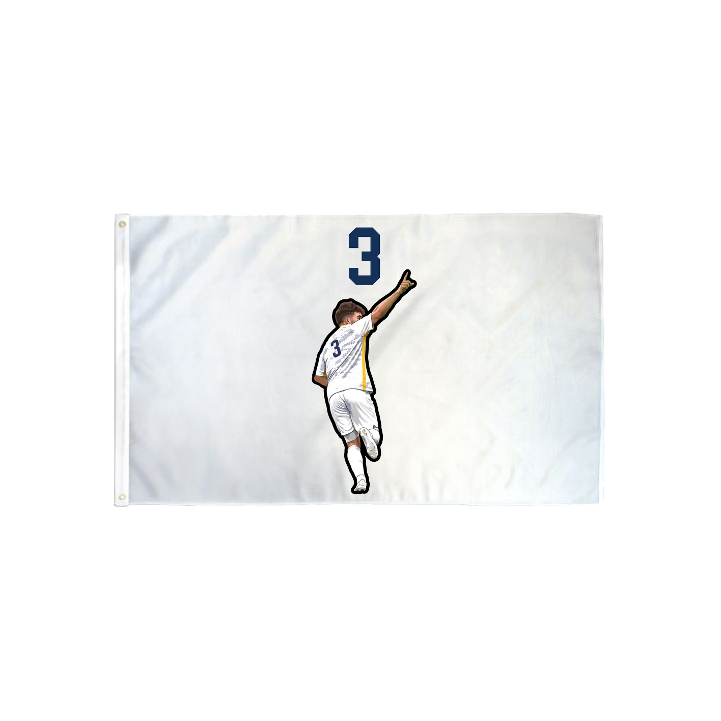 3x5 Flag — Number Top in Classic