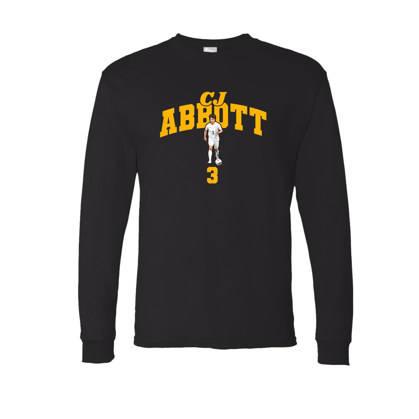 Long Sleeve Tee — Signature Arch in Black