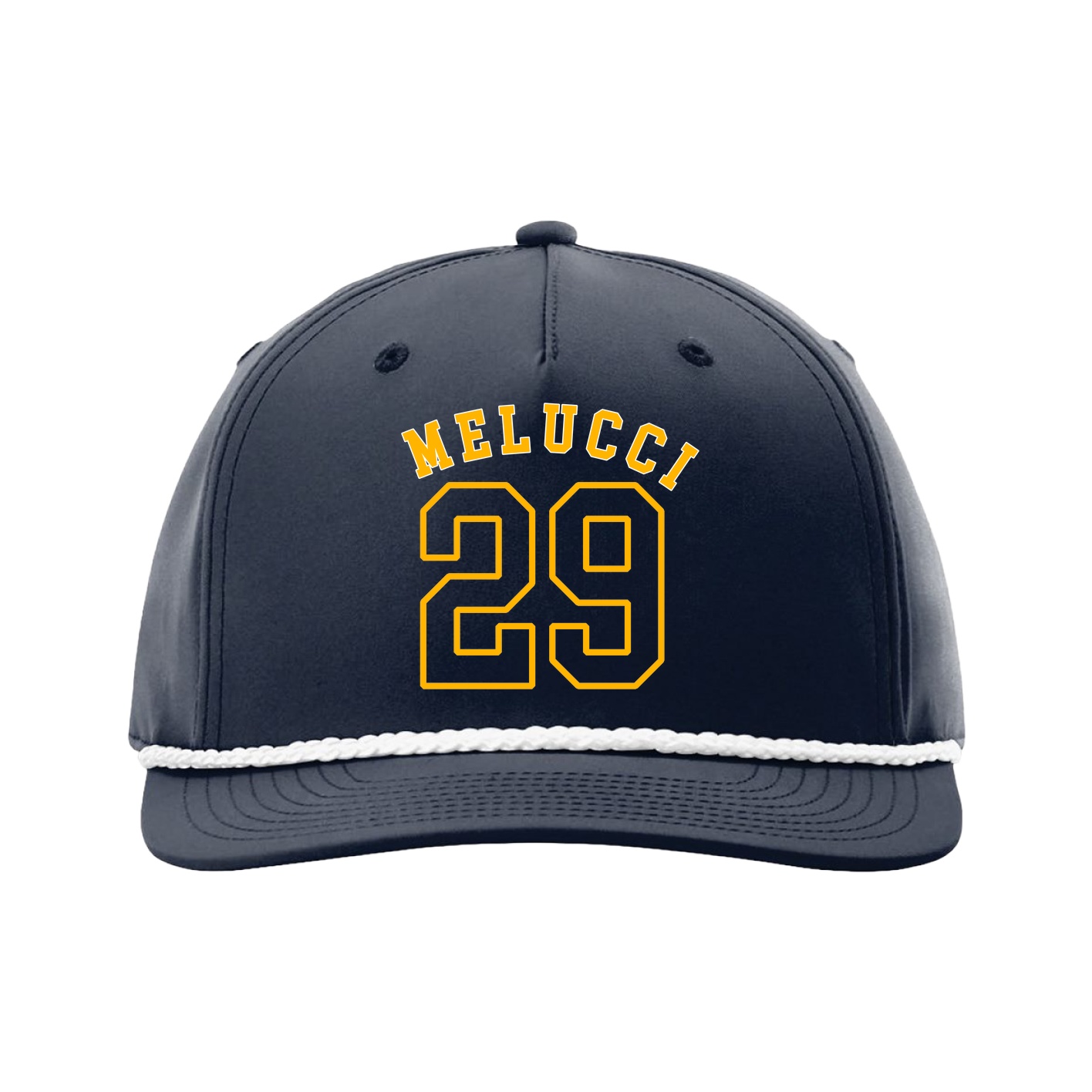 Five-Panel Classic Rope Cap — Shirsey Arch in Navy