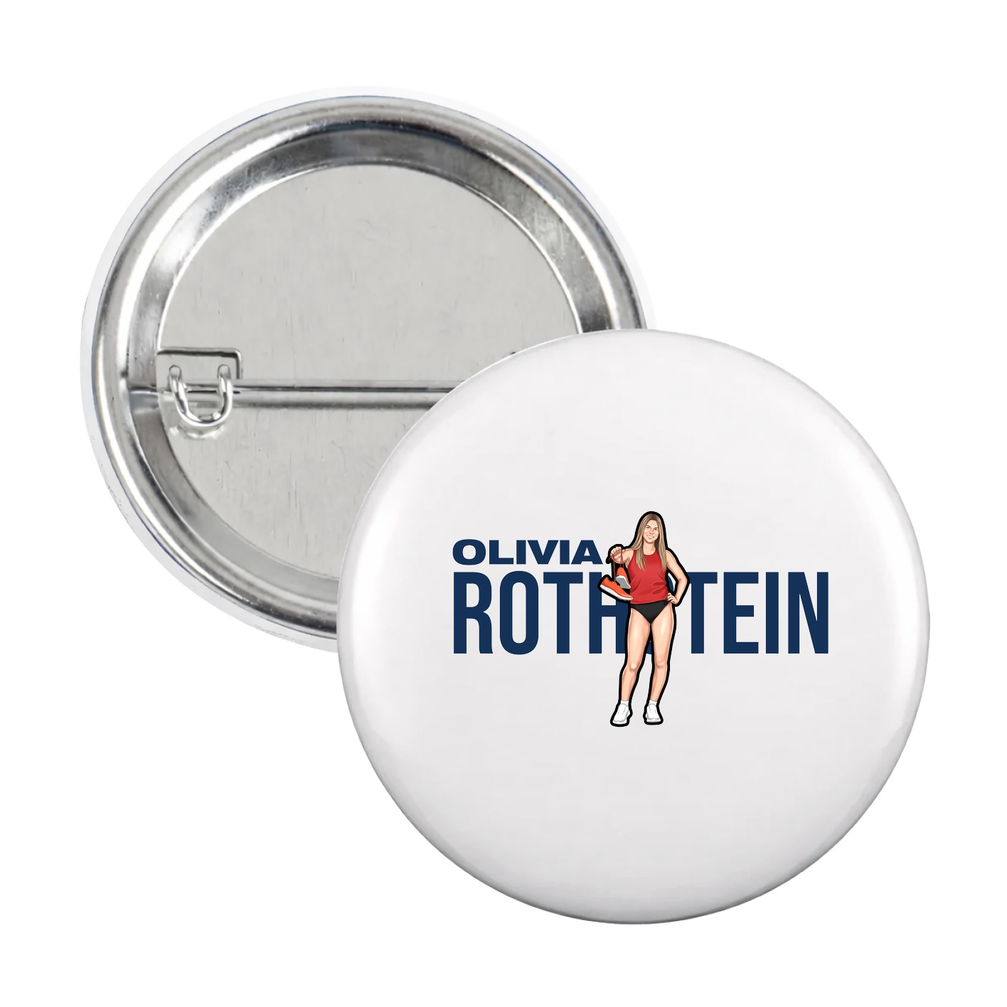 Game Day Button — Player Name in White