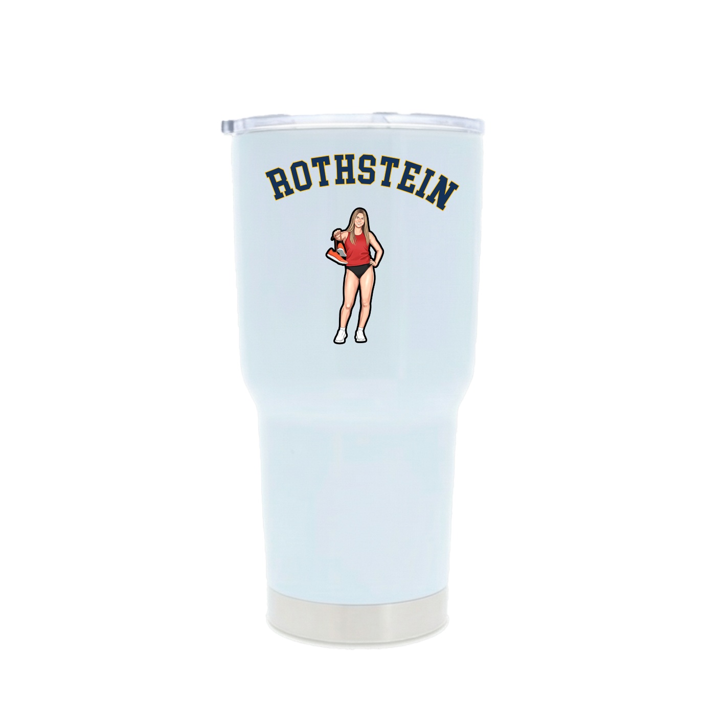 30oz Stainless Steel Tumbler — Shirsey Arch in White