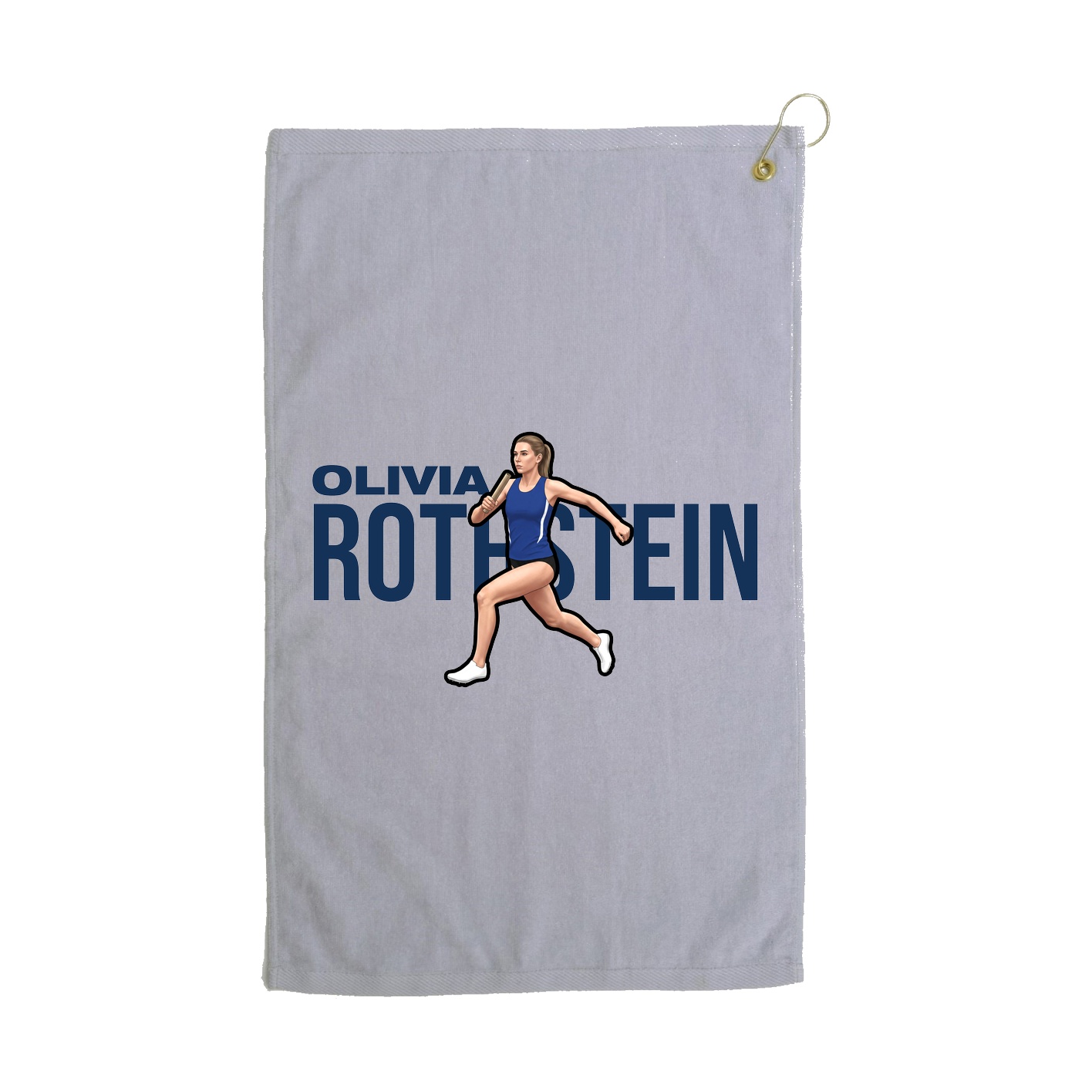 Golf Towel — Player Name in Grey