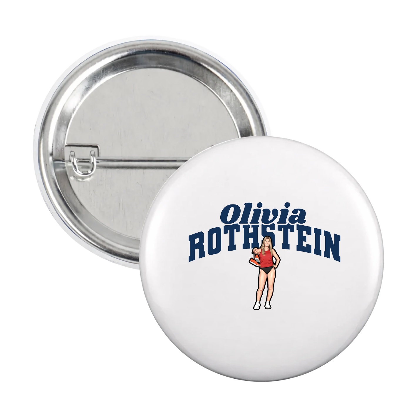 Game Day Button — Signature Arch in White