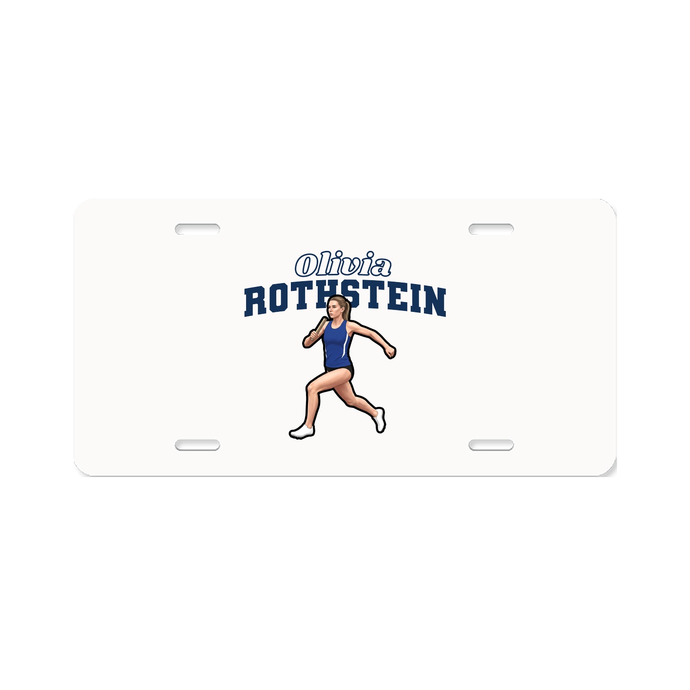 License Plate — Name Arch in Classic
