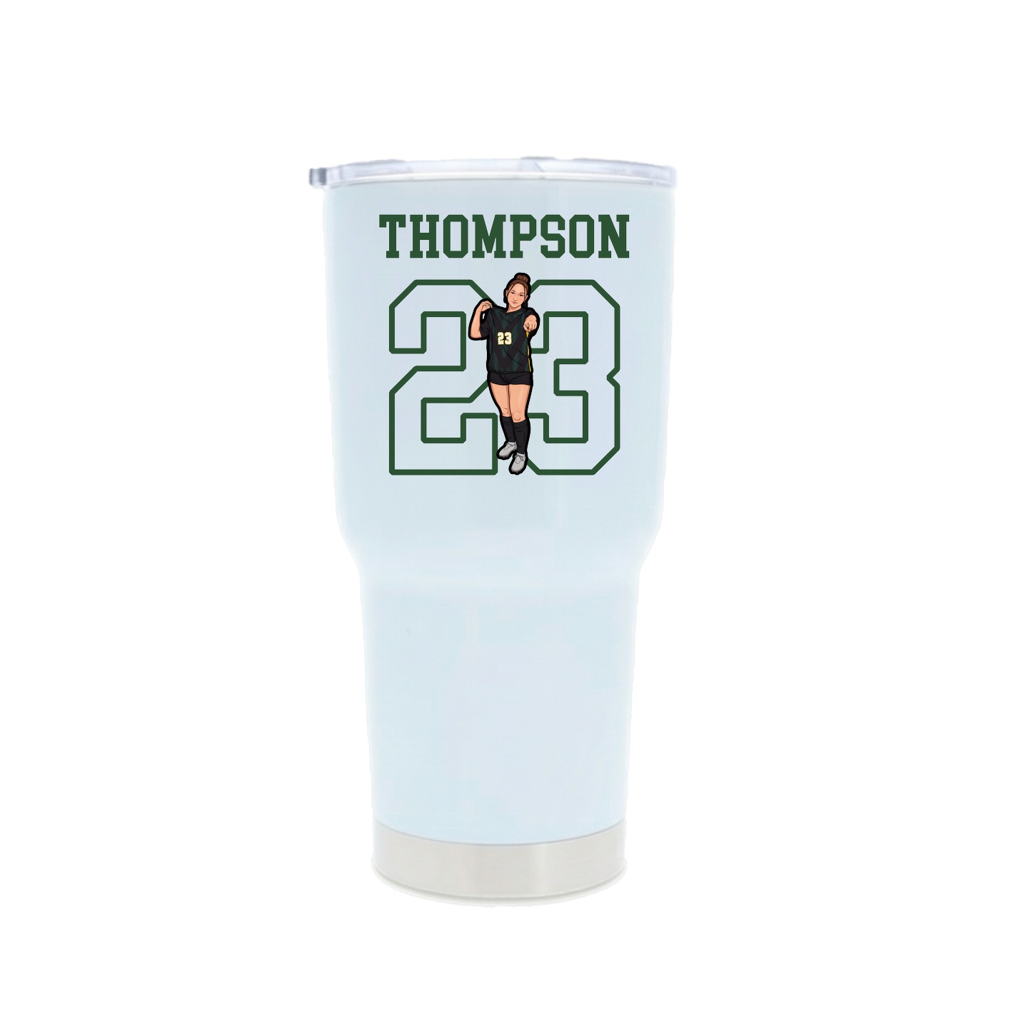 30oz Stainless Steel Tumbler — Shirsey in White