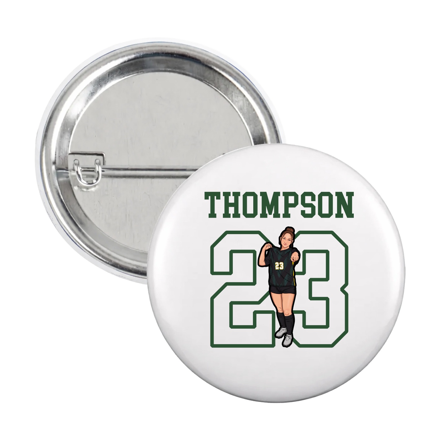 Game Day Button — Shirsey in White