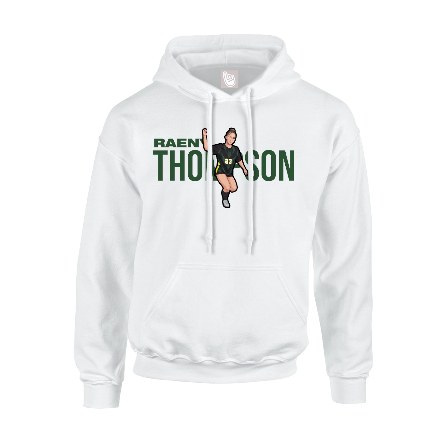 Hoodie — Player Name in White