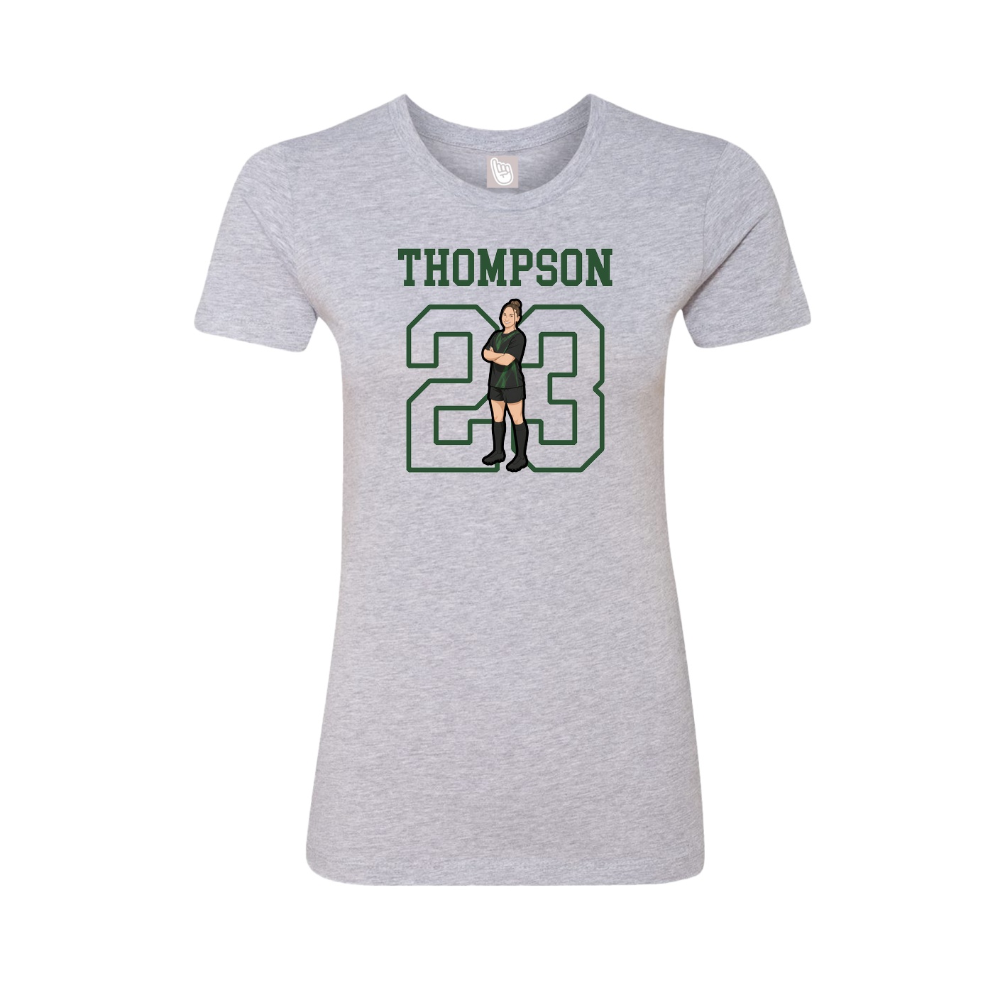 Fitted Women's Tee — Shirsey in Grey