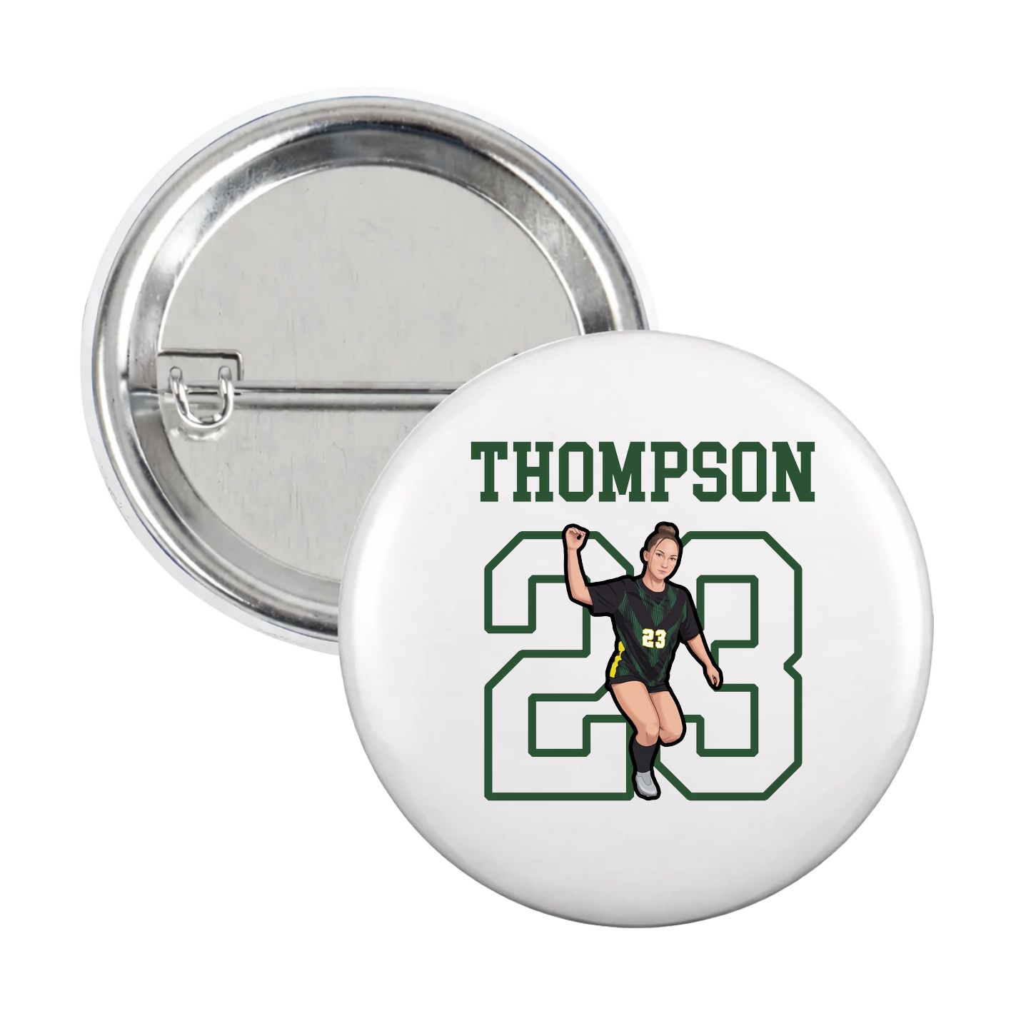 Game Day Button — Shirsey in White