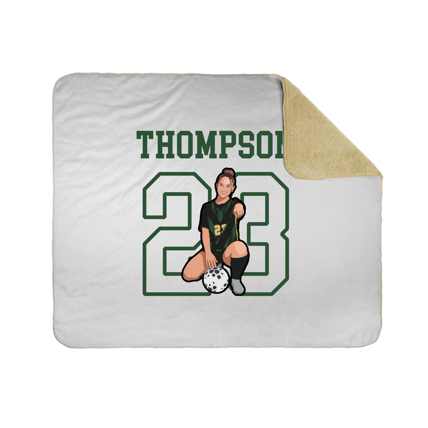 Throw Blanket — Shirsey in White