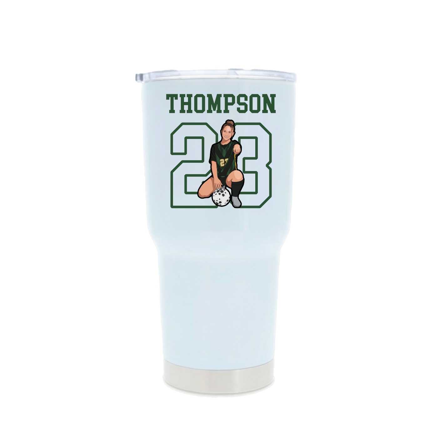 30oz Stainless Steel Tumbler — Shirsey in White
