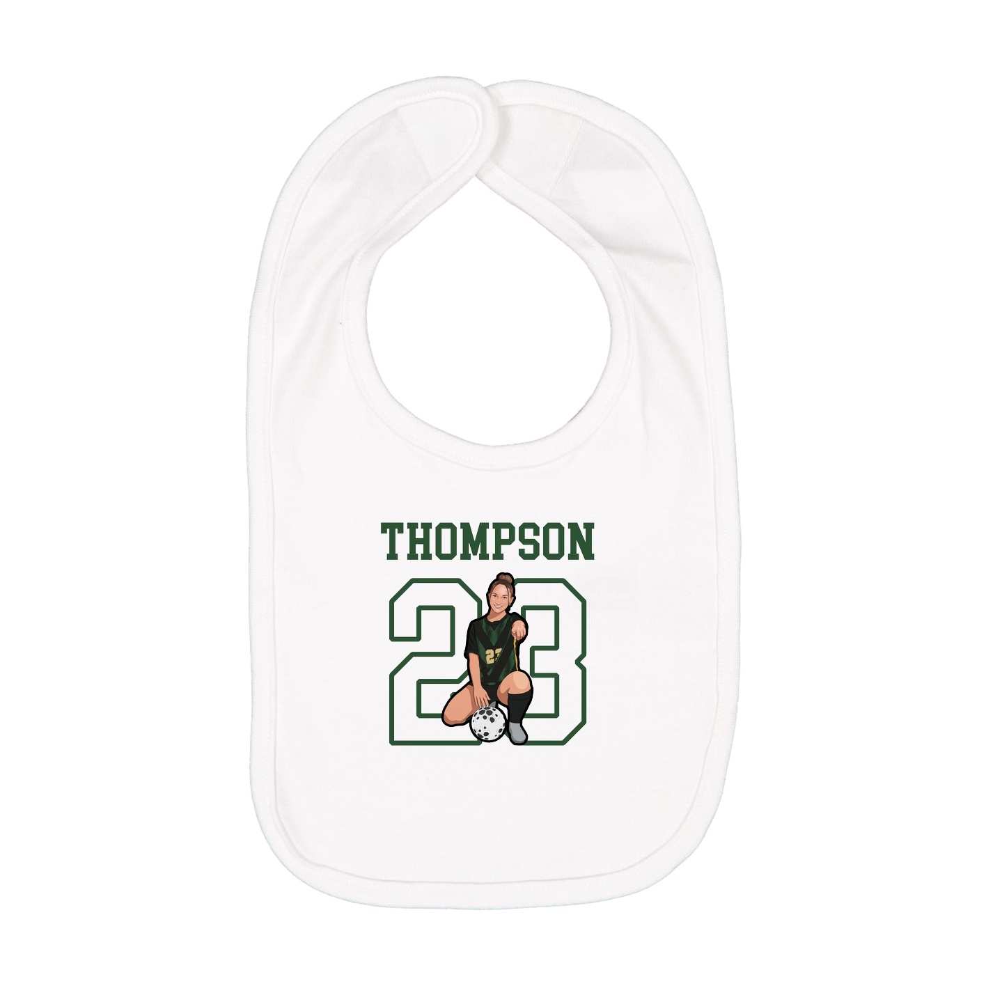 Infant Bib — Shirsey in White