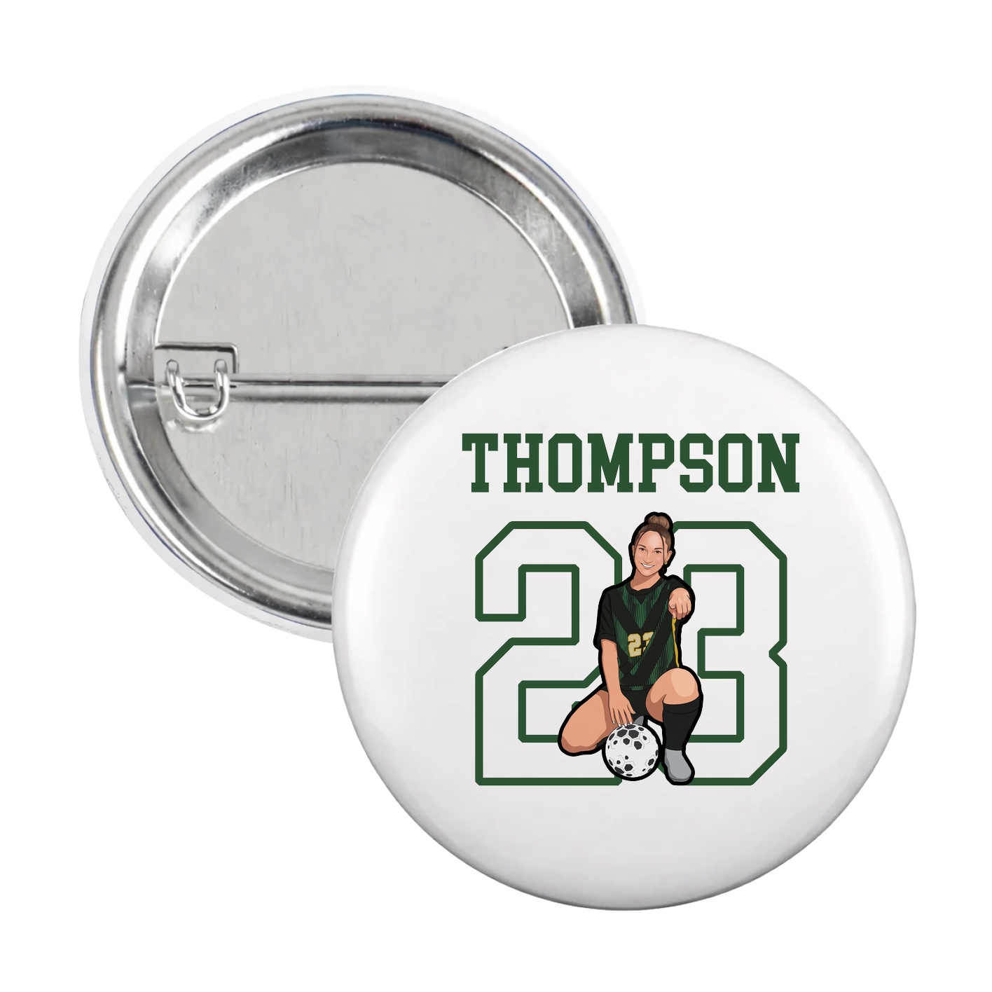 Game Day Button — Shirsey in White