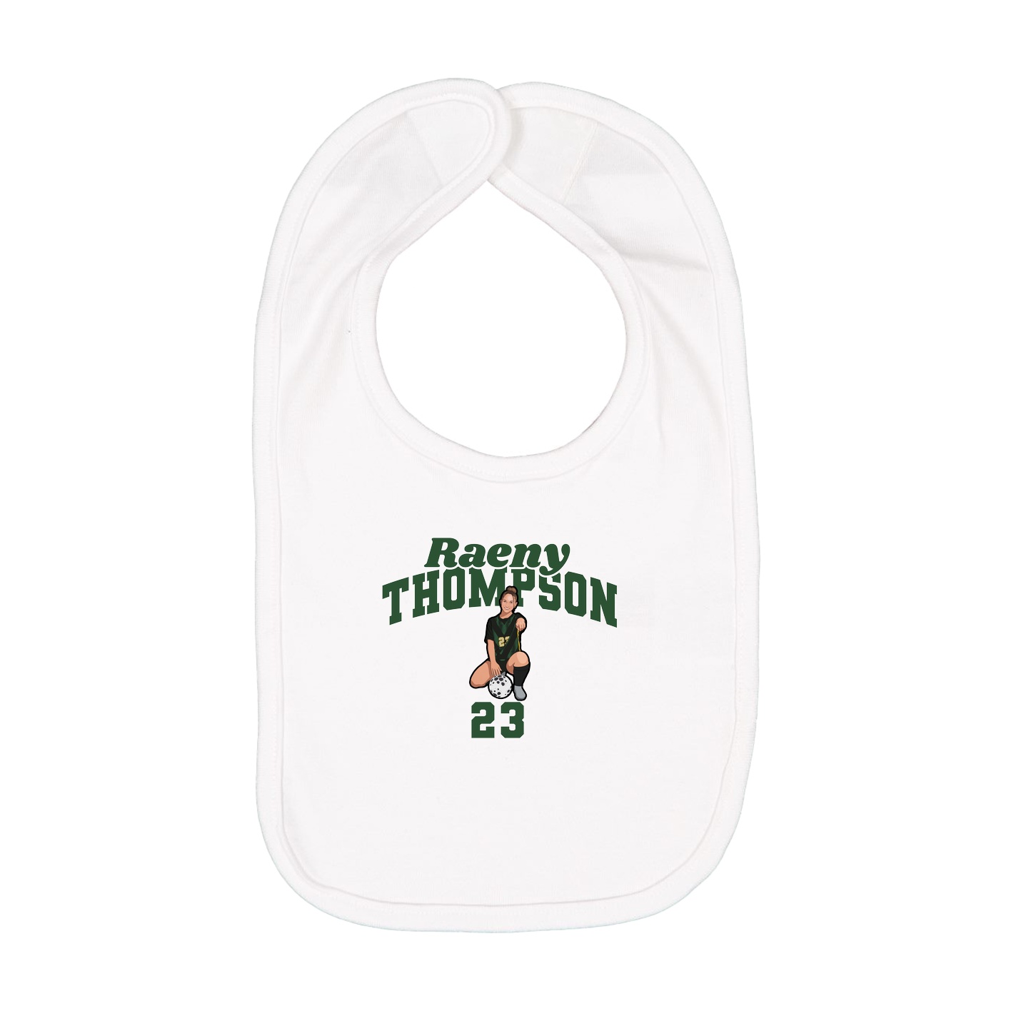 Infant Bib — Signature Arch in White