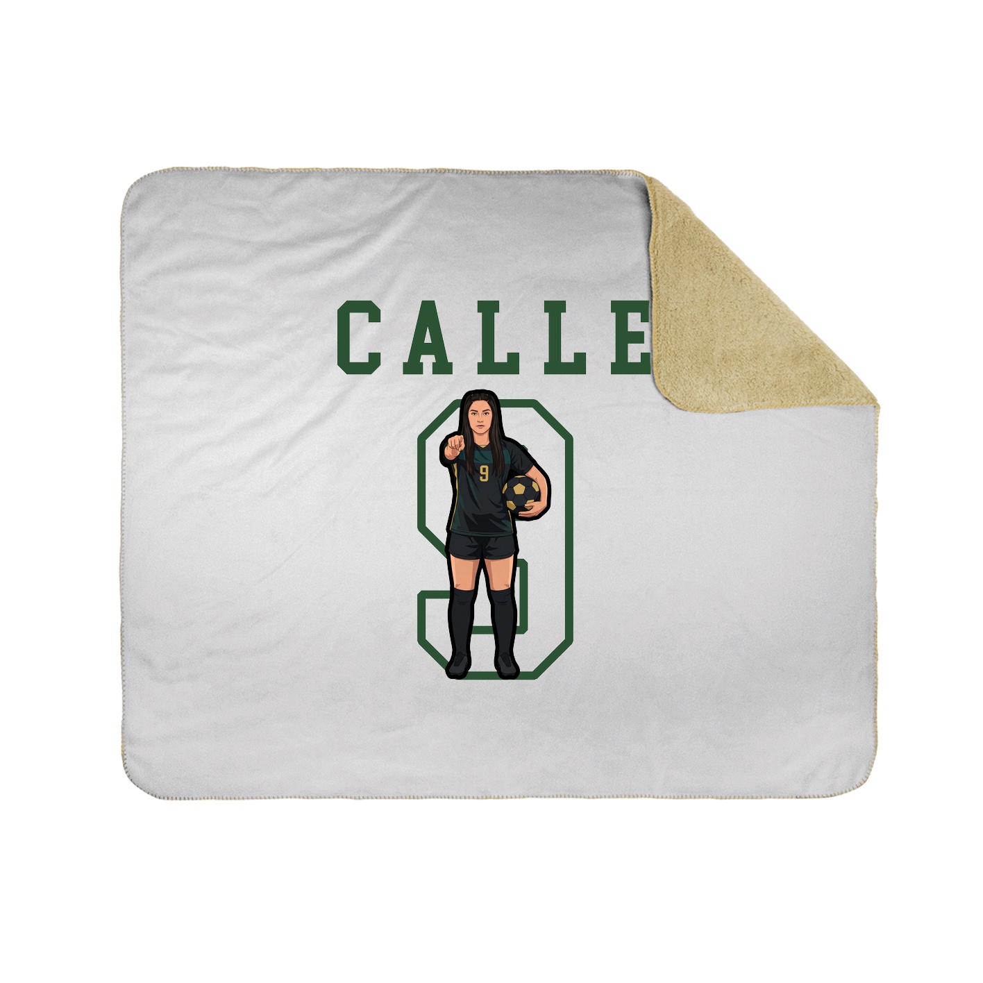 Throw Blanket — Shirsey in White