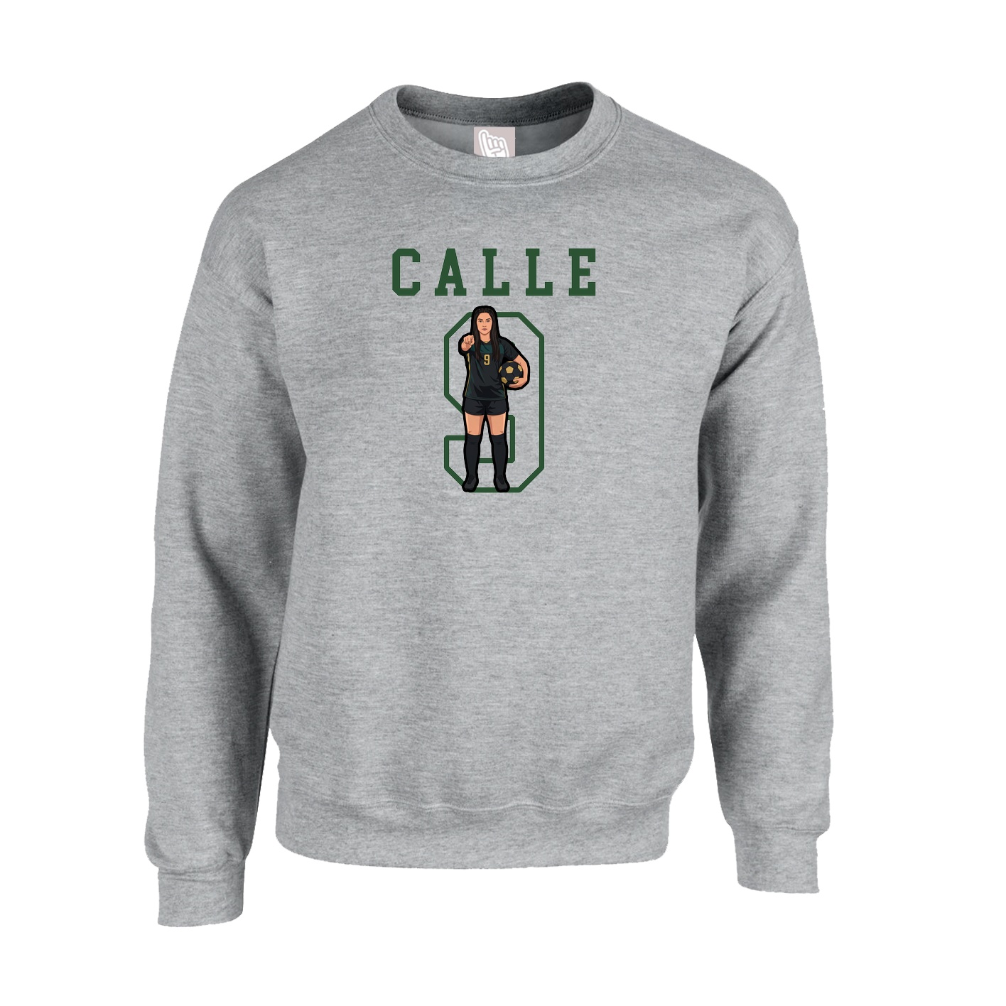 Fleece Crew — Shirsey in Grey