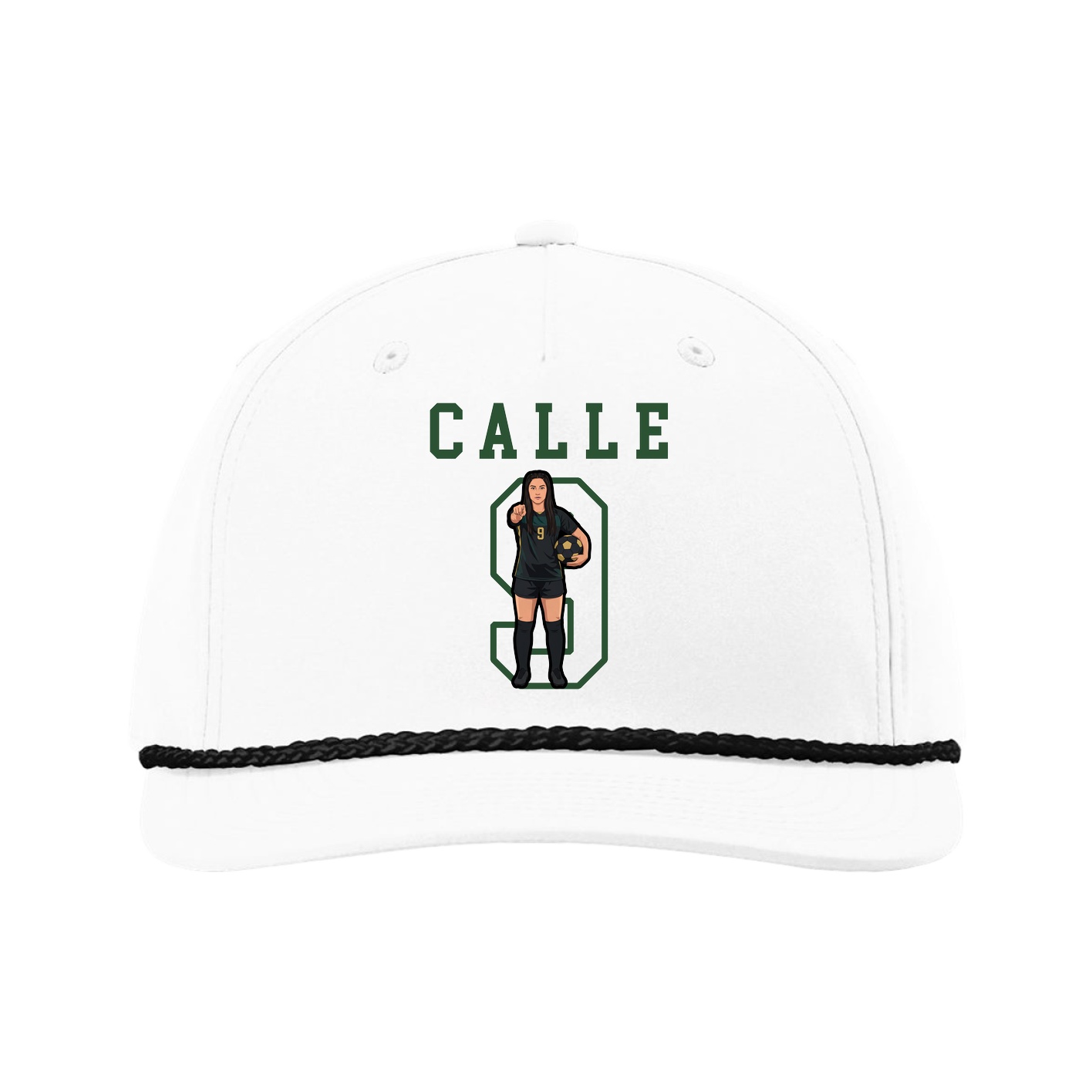 Five-Panel Classic Rope Cap — Shirsey in White