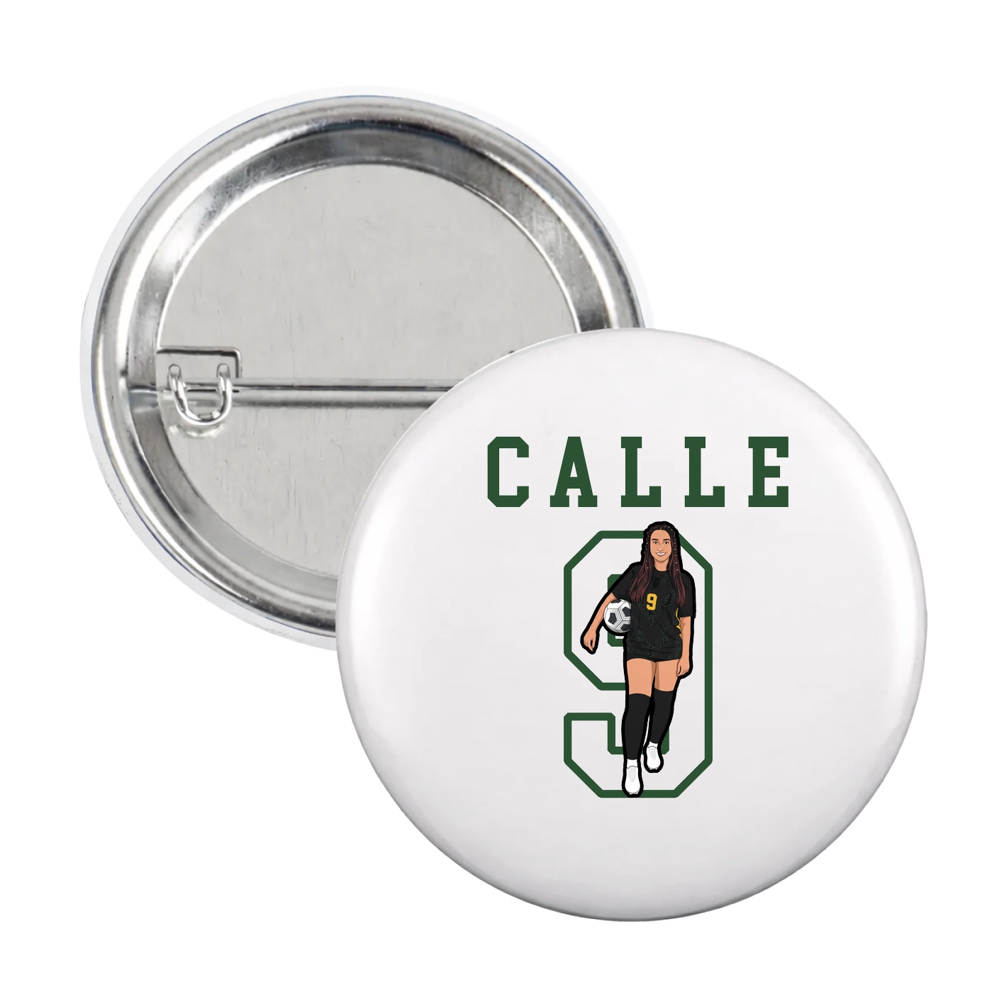 Game Day Button — Shirsey in White