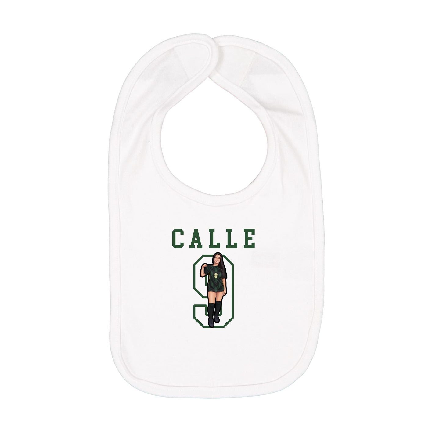 Infant Bib — Shirsey in White