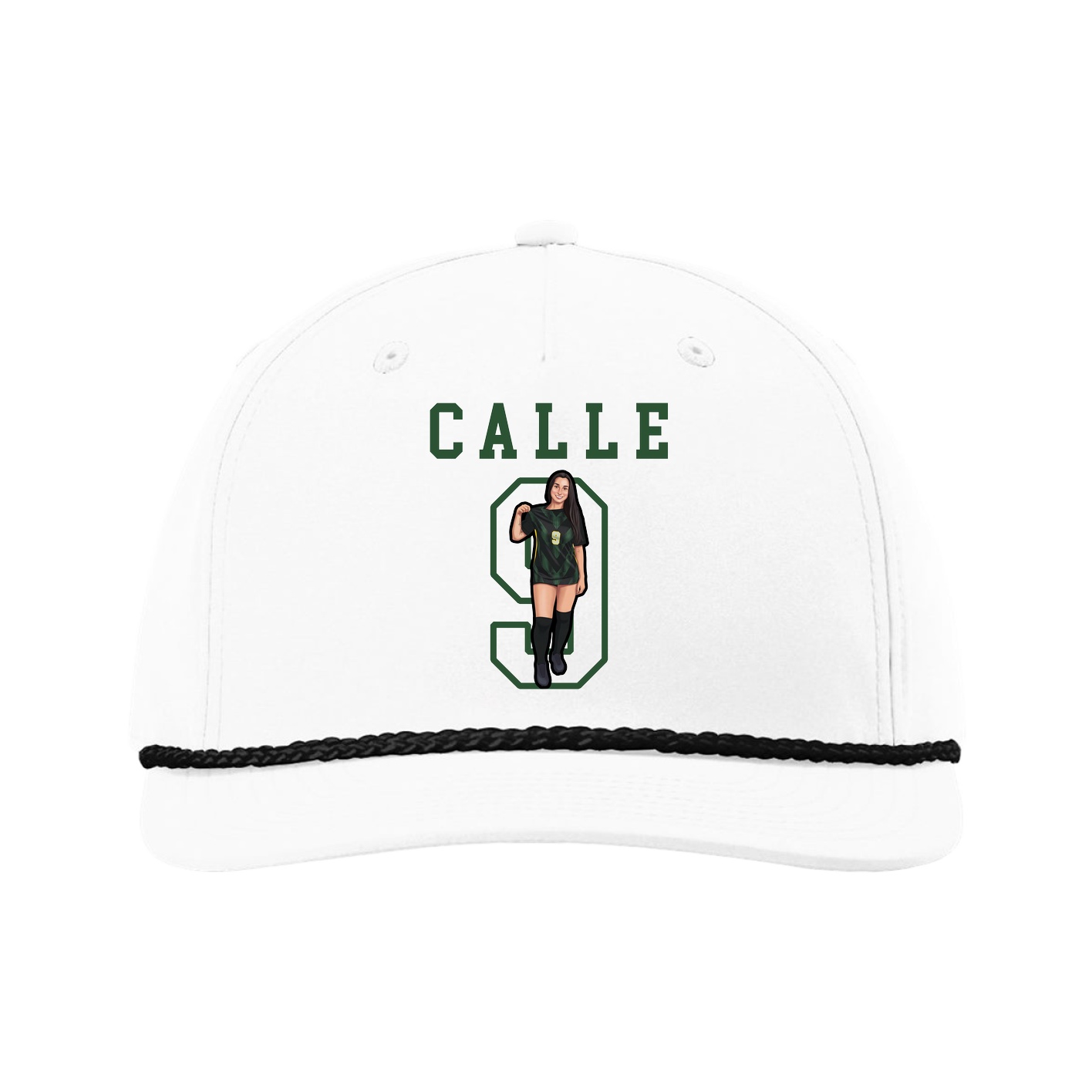 Five-Panel Classic Rope Cap — Shirsey in White