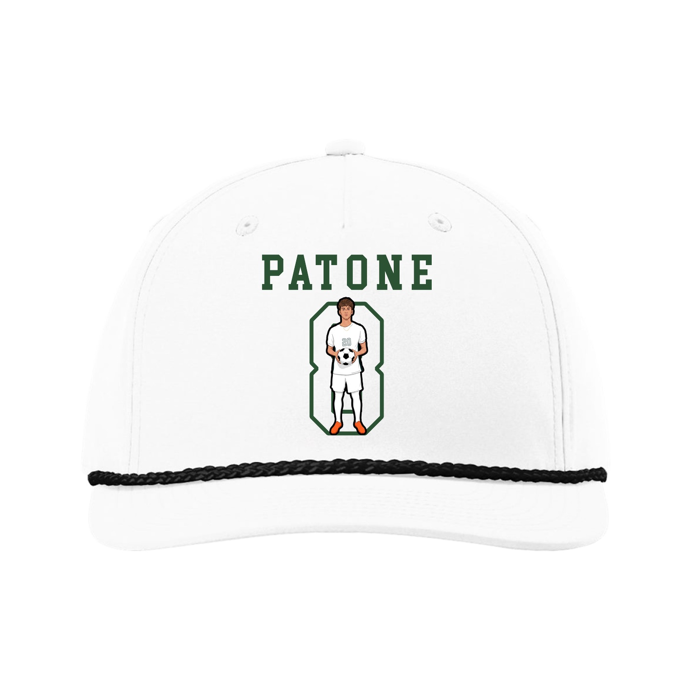 Five-Panel Classic Rope Cap — Shirsey in White