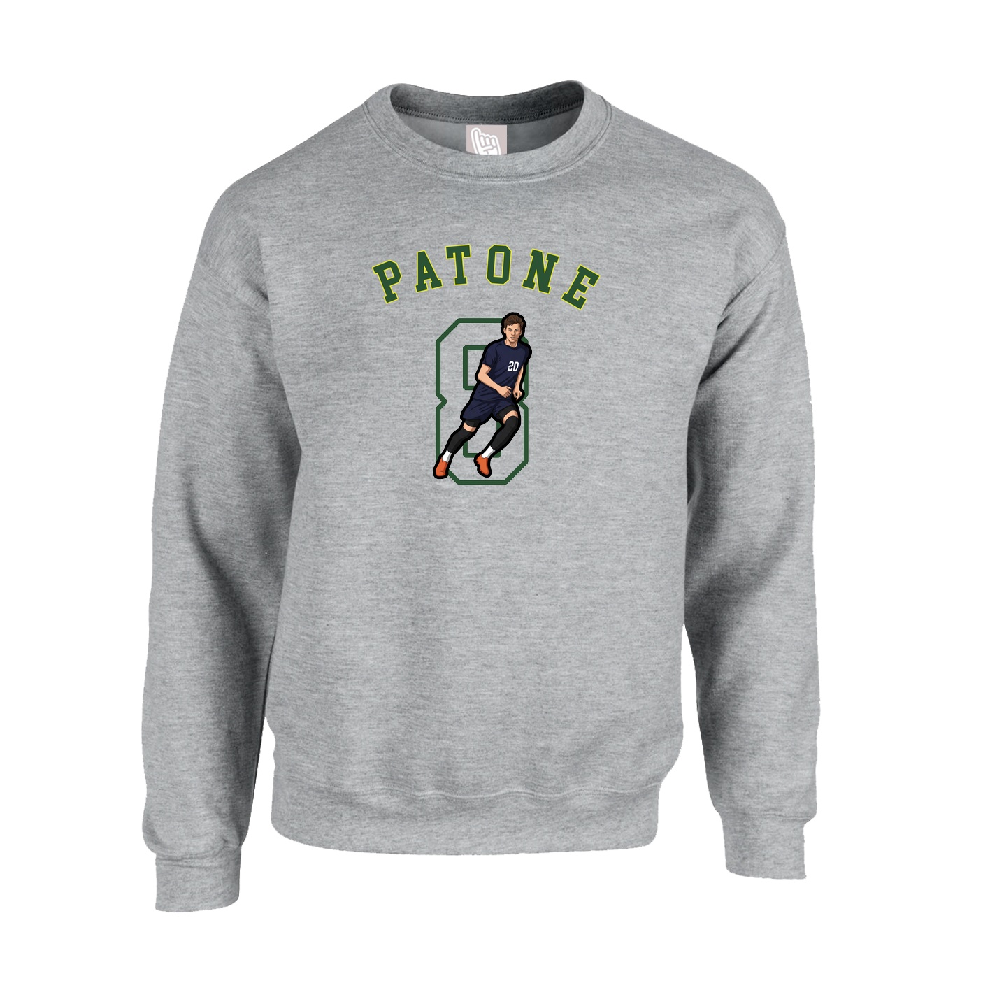 Fleece Crew — Shirsey Arch in Grey