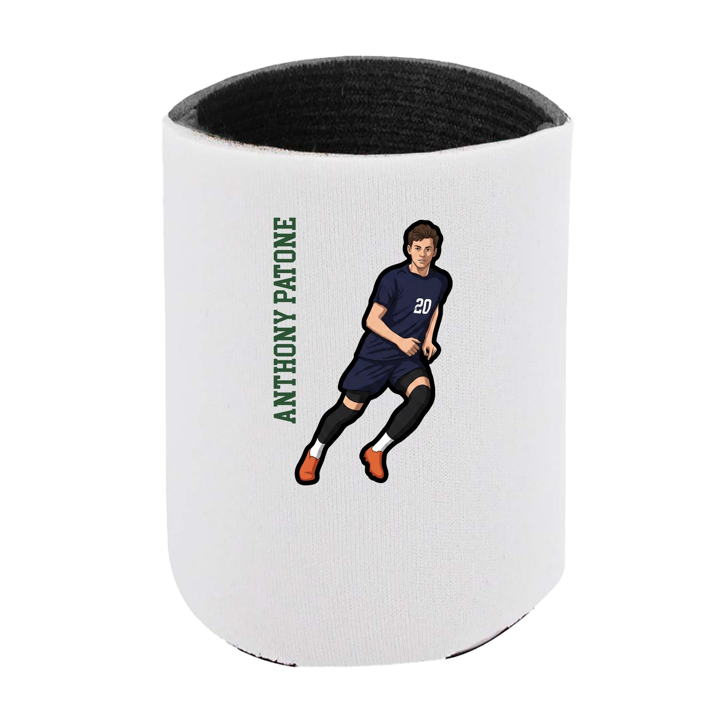Can Holder — Name Vertical in White