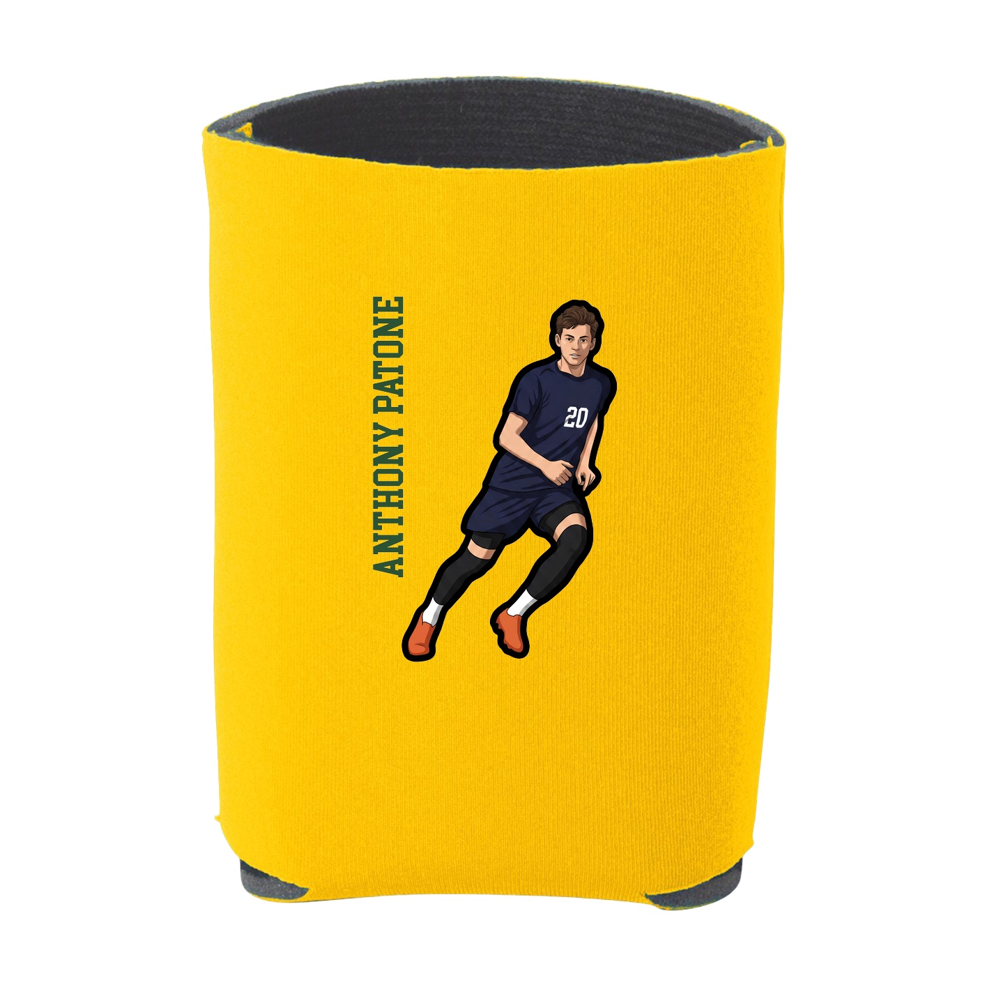 Can Holder — Name Vertical in Yellow