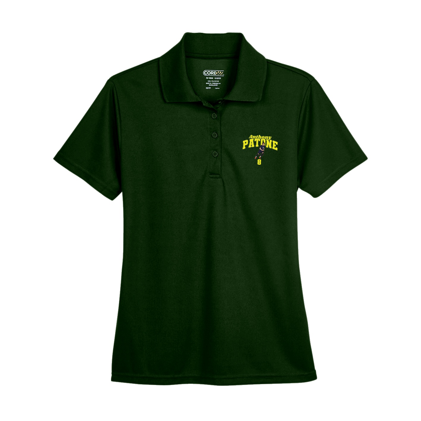 Womens Performance Polo — Signature Arch in Green