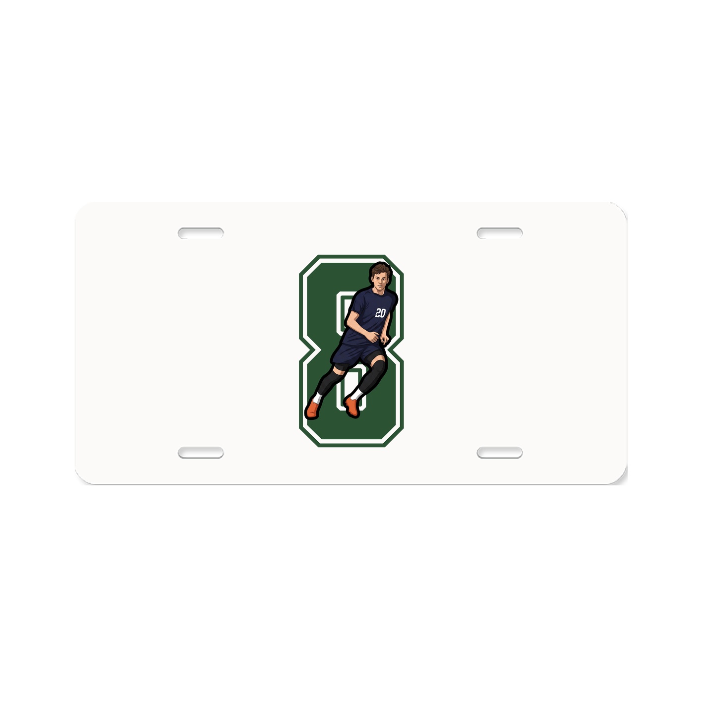 License Plate — Number in Classic