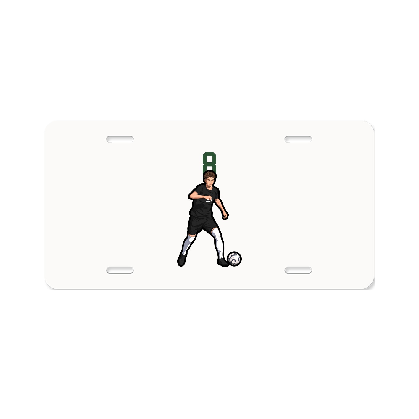 License Plate — Number Top in Classic