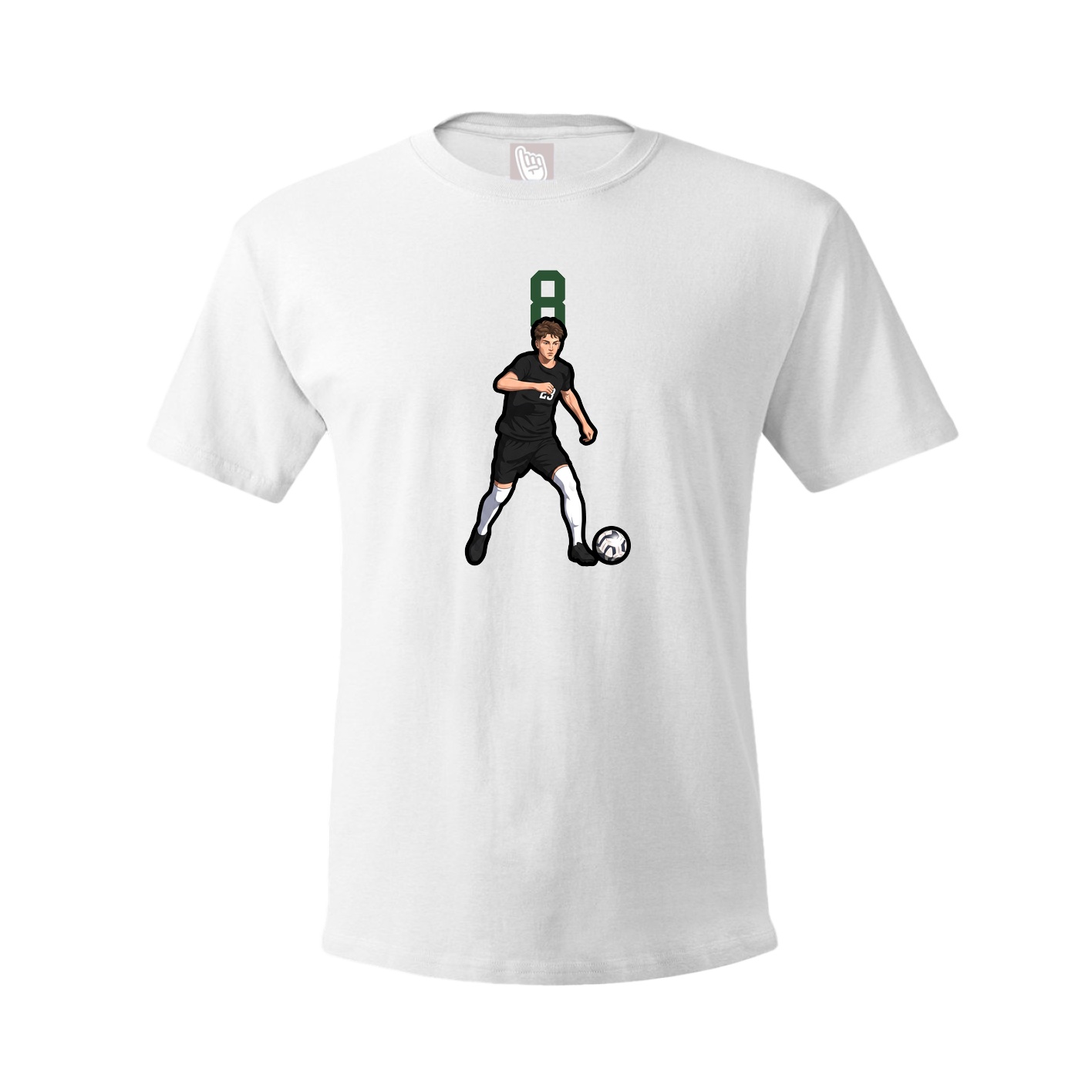 Tee — Number Top in White