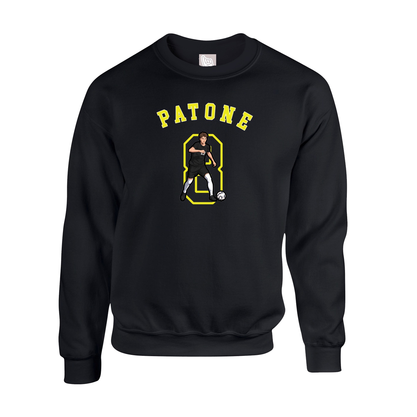 Fleece Crew — Shirsey Arch in Black