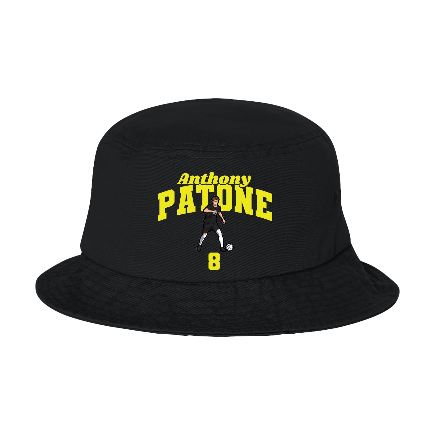 Bucket Cap — Signature Arch in Black