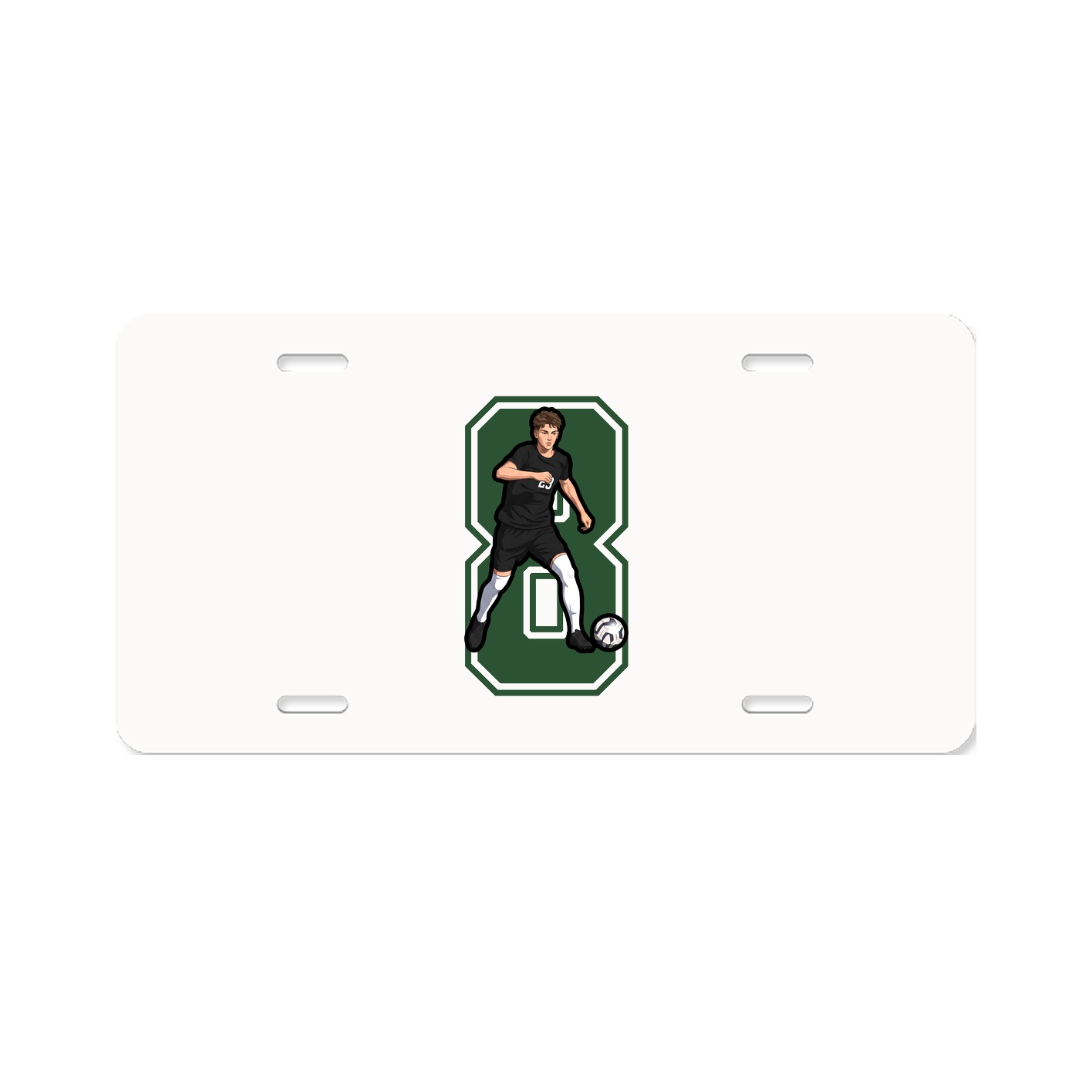 License Plate — Number in Classic