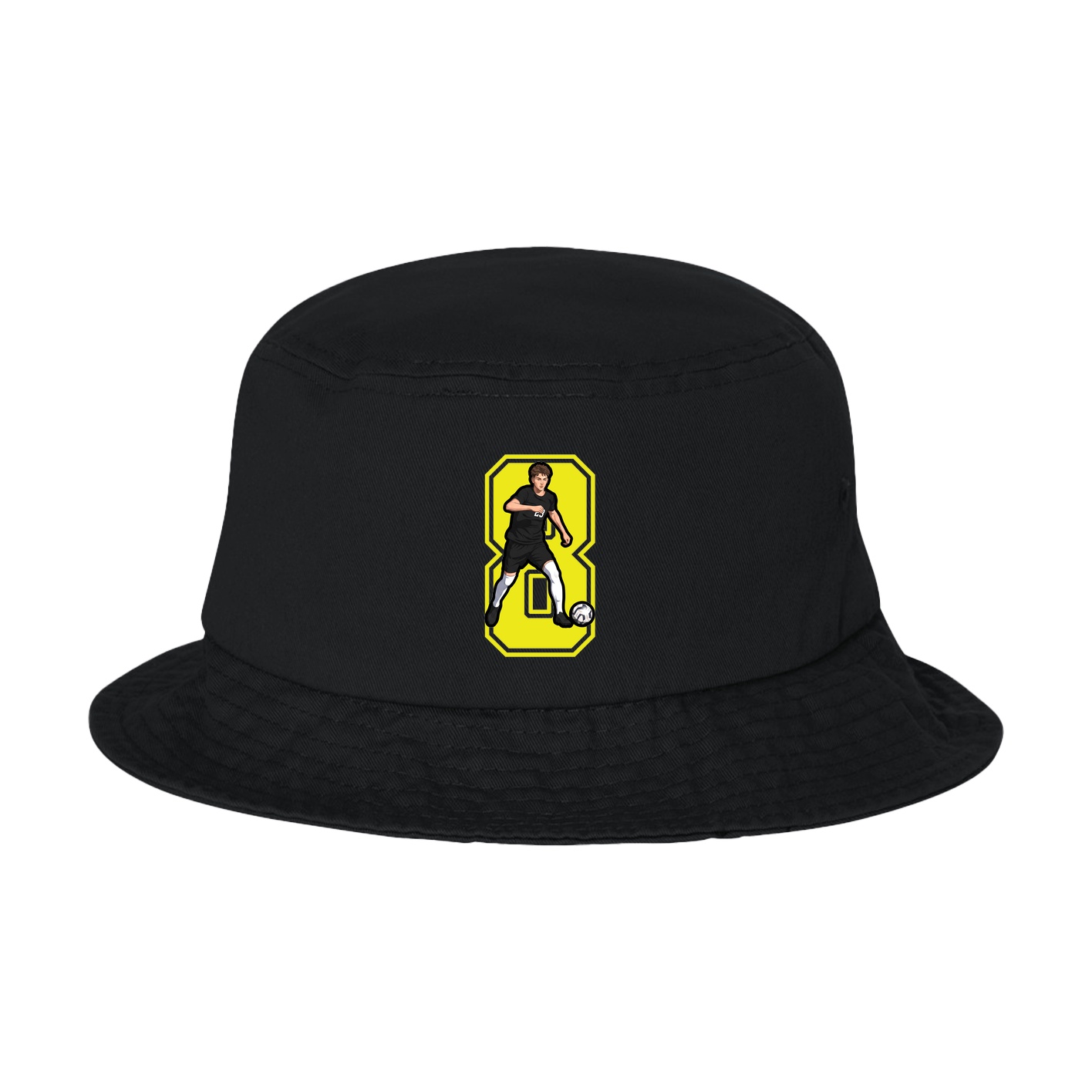 Bucket Cap — Number in Black