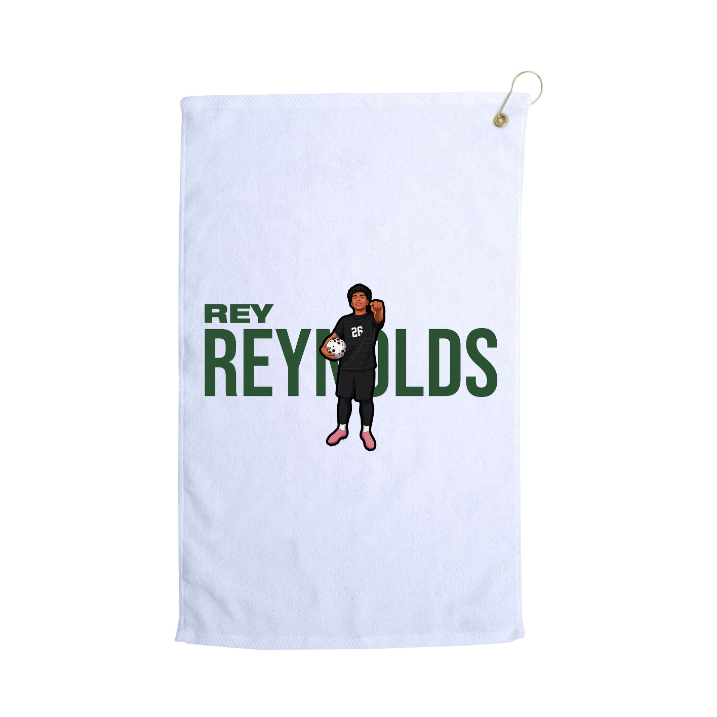 Golf Towel — Player Name in White