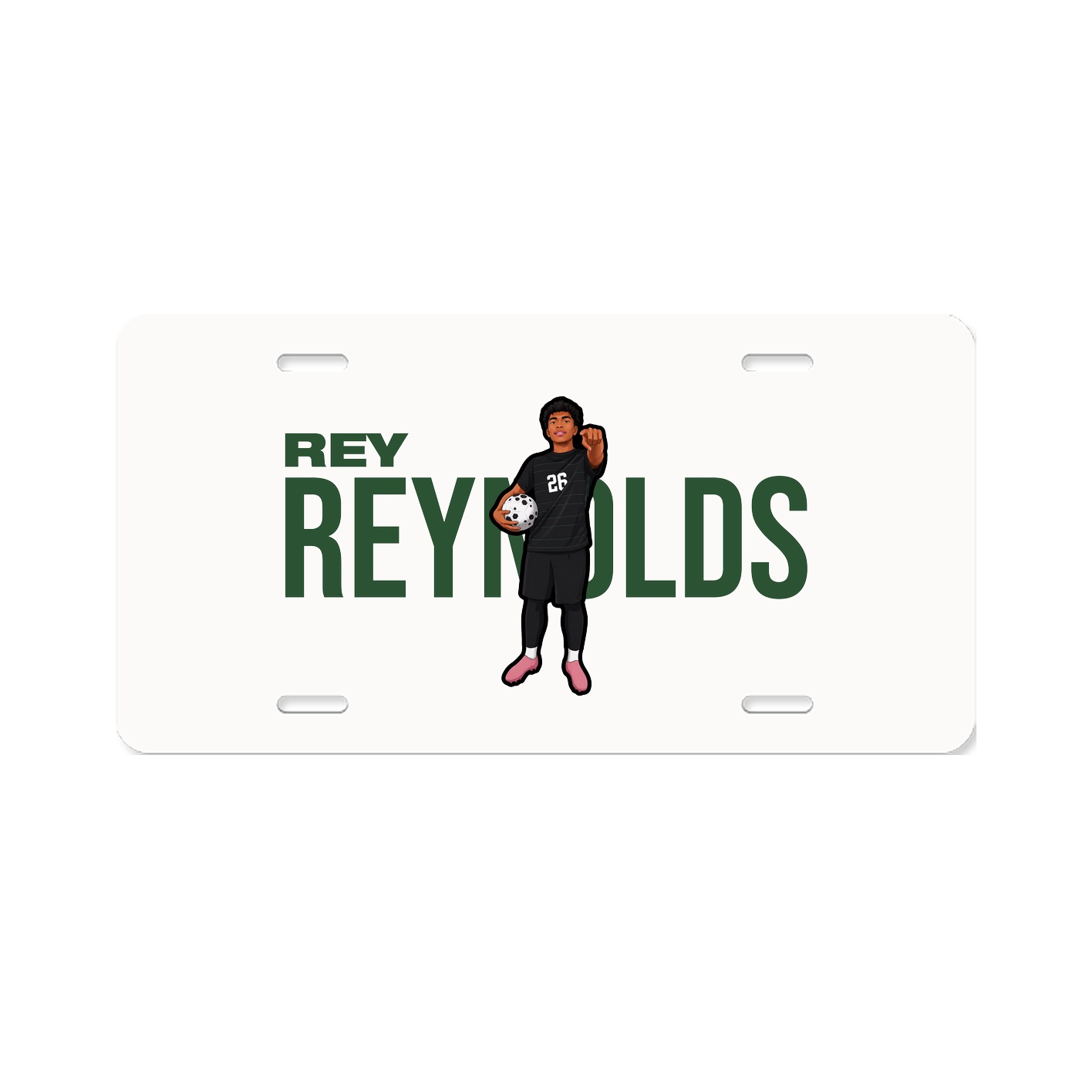 License Plate — Player Name in Classic