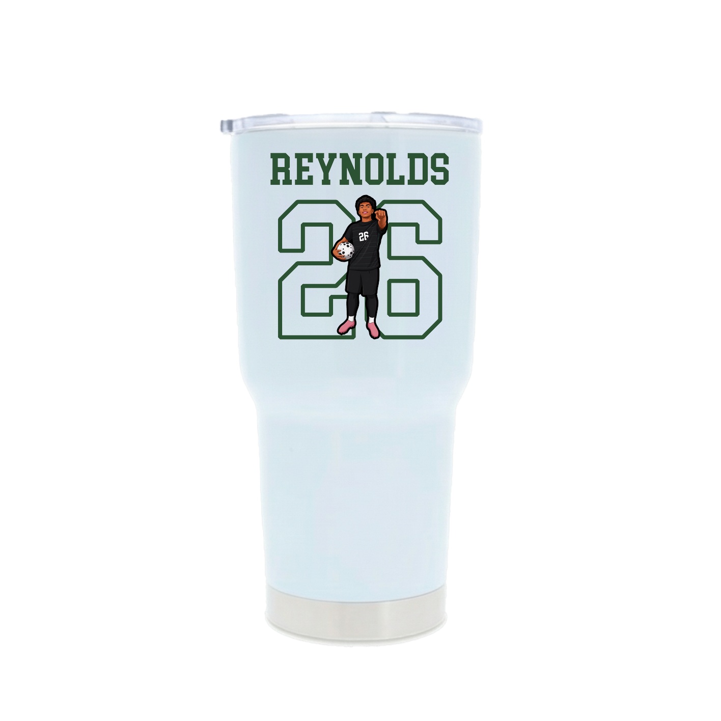 30oz Stainless Steel Tumbler — Shirsey in White