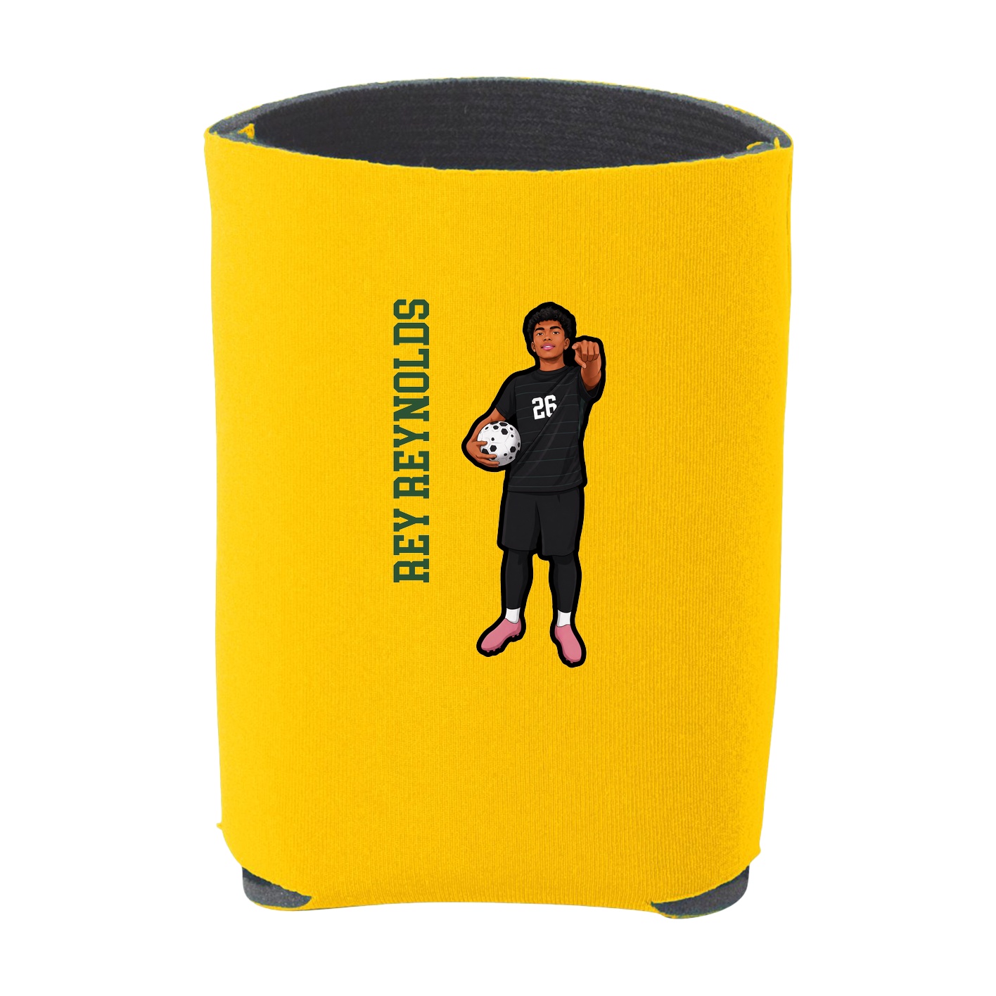 Can Holder — Name Vertical in Yellow