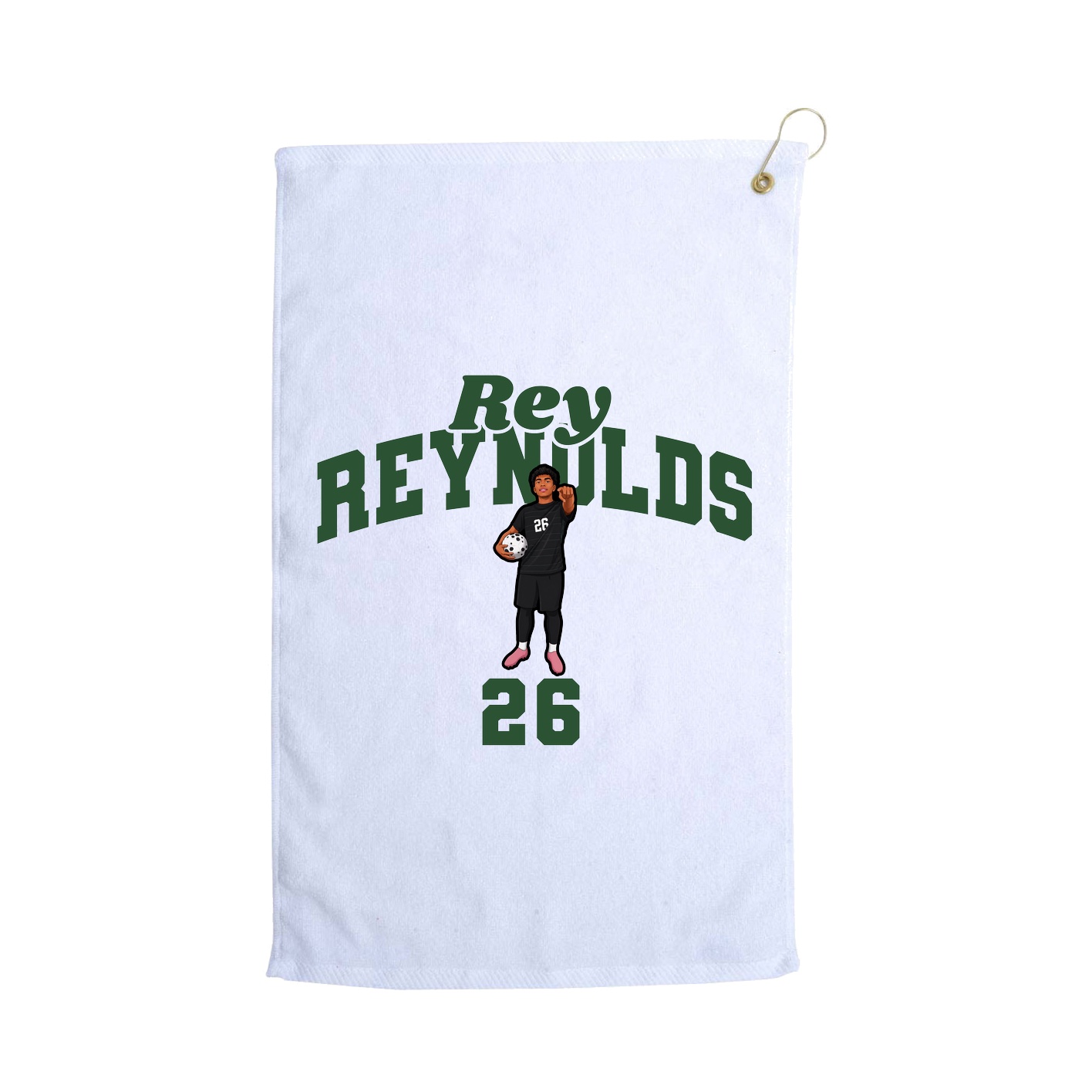 Golf Towel — Signature Arch in White