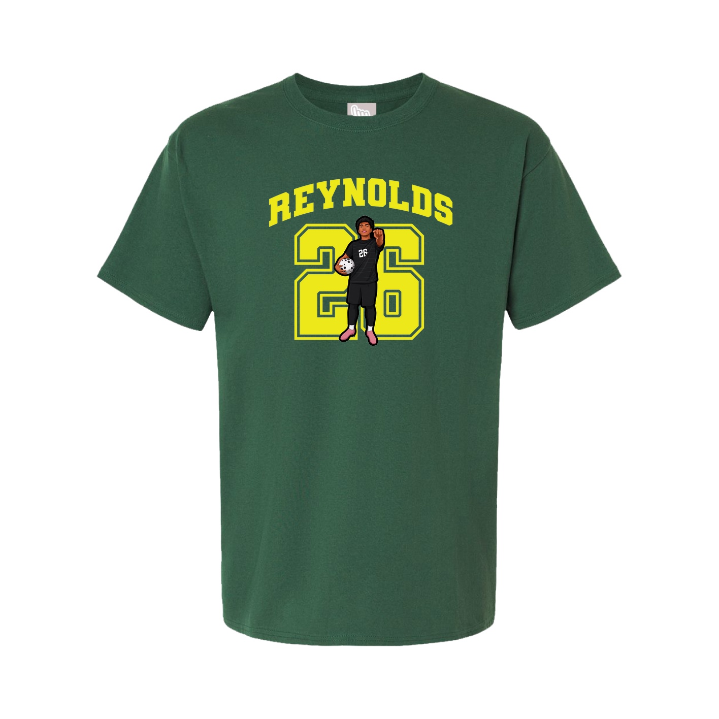 Youth Tee — Number in Green