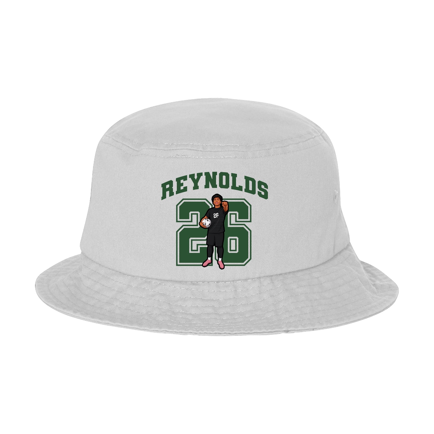 Bucket Cap — Number in White