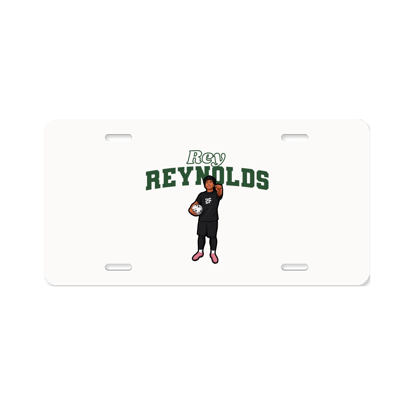 License Plate — Name Arch in Classic