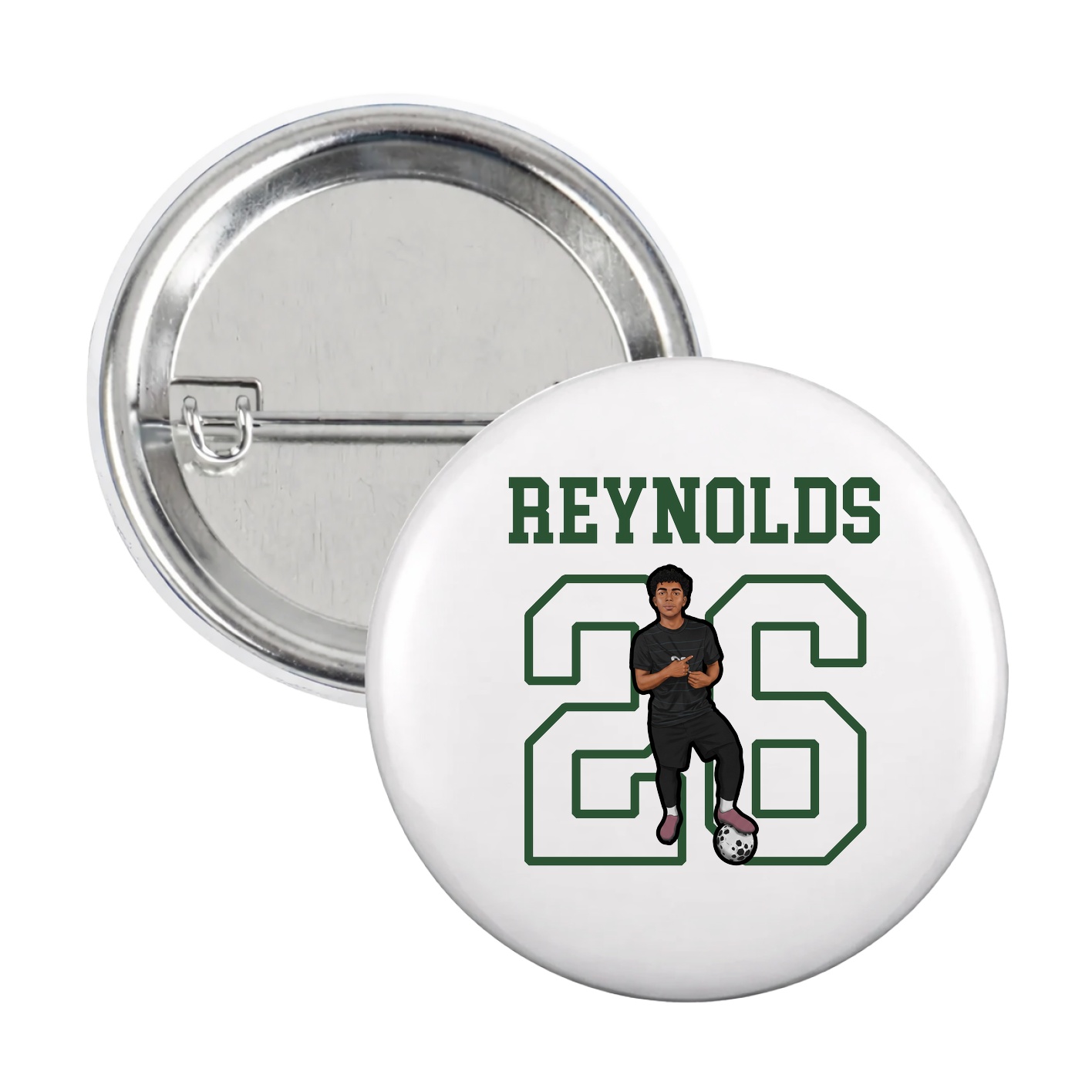 Game Day Button — Shirsey in White