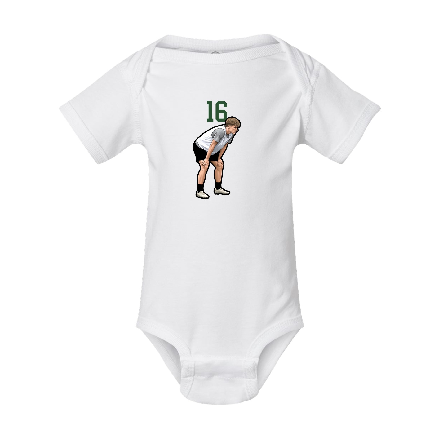 Baby Onesie — Number Top in White